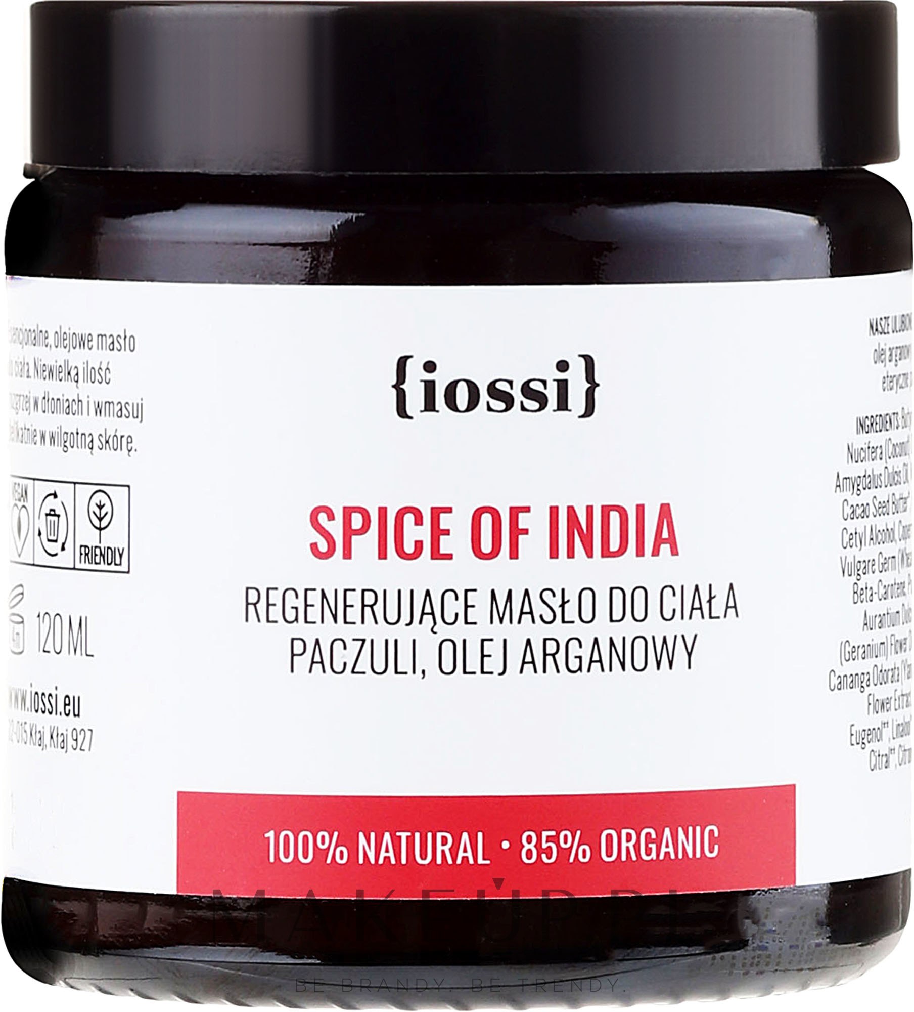 Regenerujące masło do ciała z olejem arganowym Spice of India - Iossi — Zdjęcie 120 ml