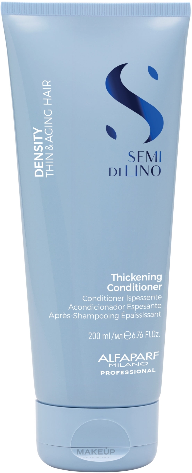 Odżywka zwiększająca gęstość włosów - Alfaparf Semi di Lino Density Thickening Conditioner — Zdjęcie 200 ml