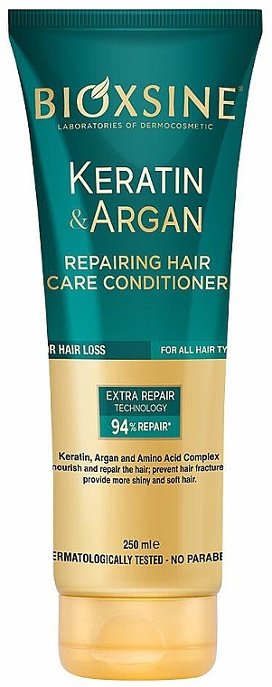 Rewitalizująca odżywka do włosów - Biota Bioxsine Keratin & Argan Repairing Hair Care Conditioner — Zdjęcie N1