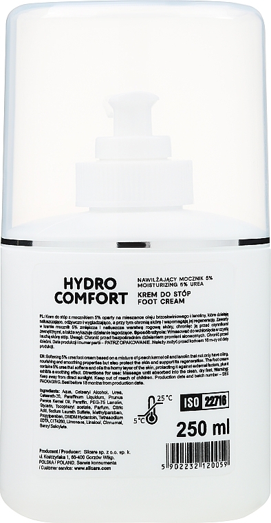 Krem do stóp z nawilżającym mocznikiem 5% - Silcare Nappa Hydro Comfort — Zdjęcie N4