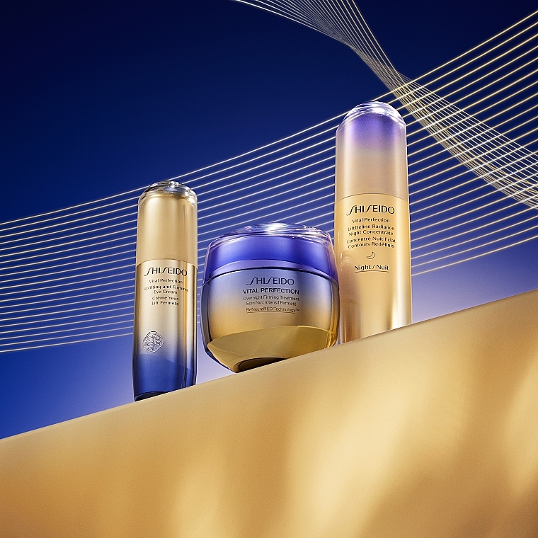 Nocny zabieg ujędrniający na twarz - Shiseido Vital Perfection Overnight Firming Treatment (wymienny wkład) — Zdjęcie N4