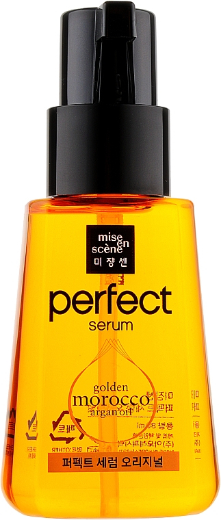 Odbudowujące serum do włosów z olejem arganowym - Mise En Scene Perfect Serum Golden Morocco Argan Oil — Zdjęcie N1