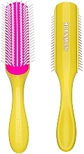Kup Szczotka do włosów D3, żółta/różowa - Denman Medium 7 Row Styling Brush Honolulu Yellow