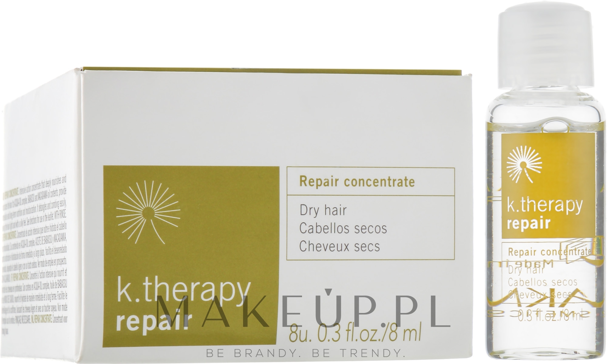 Regenerujący koncentrat do włosów suchych - Lakme K.Therapy Repair Concentrate — Zdjęcie 8 x 8 ml