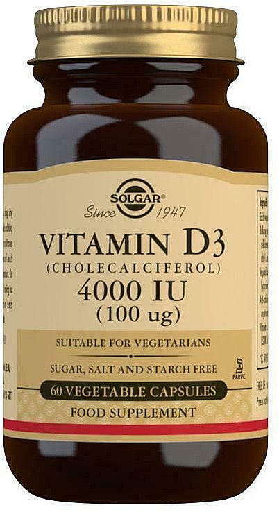 Suplement diety Witamina D3, 4000 IU - Solgar Vitamin D3 4000 IU — Zdjęcie N1