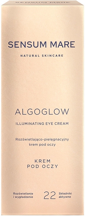 Krem rozjaśniający i pielęgnujący okolice oczu - Sensum Mare Algoglow Illuminating Eye Cream — Zdjęcie N2