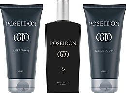 Instituto Espanol Poseidon God - Zestaw (edt/150ml + sh/gel/150ml + ash/balm/150ml) — Zdjęcie N2