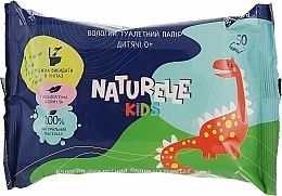 Mokry papier toaletowy Kids, 50 szt. - Naturelle — Zdjęcie N1