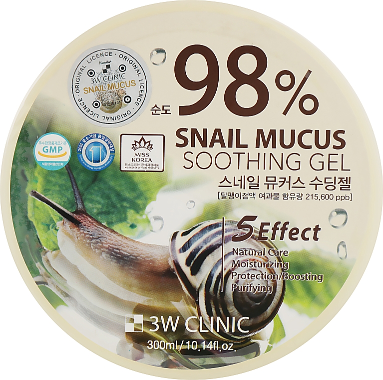 Żel ze śluzem ślimaka - 3W Clinic Snail Soothing Gel