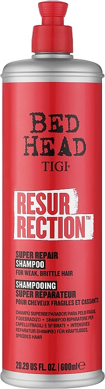 Regenerujący szampon do włosów słabych i łamliwych - Tigi Bed Head Resurrection Super Repair Shampoo — Zdjęcie N1
