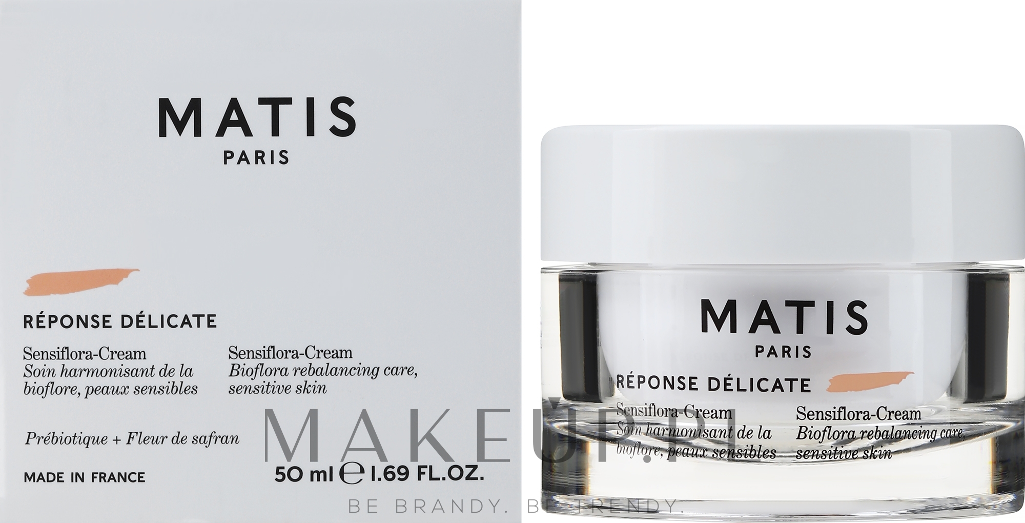 Krem do twarzy i dekoltu dla skóry wrażliwej - Matis Reponse Delicate Sensibiotic Cream — Zdjęcie 50 ml