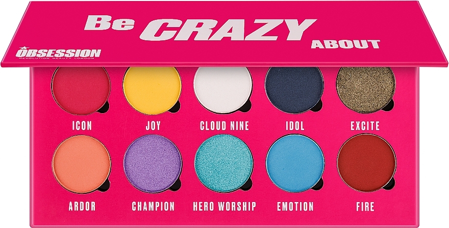 Paleta cieni do powiek - Makeup Obsession Be Crazy About Eyeshadow Palette — Zdjęcie N1