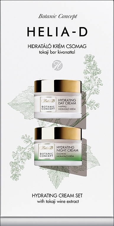 Zestaw - Helia-D Botanic Concept Hydrating Cream Set (d/cr/50ml + n/cr/50ml) — Zdjęcie N2