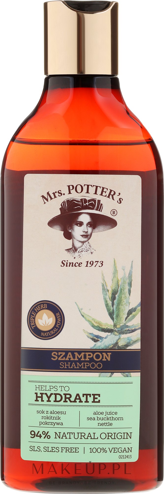 Szampon do włosów Potrójna moc ziół - Mrs. Potter's Helps To Hydrate Shampoo — Zdjęcie 390 ml