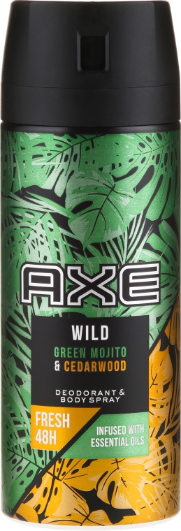 Antiperspirant w sprayu - Axe Wild Green Mojito & Cedarwood — фото N1