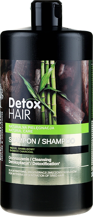 Regenerujący szampon do włosów Węgiel bambusowy - Dr Sante Detox Hair Shampoo — Zdjęcie N3
