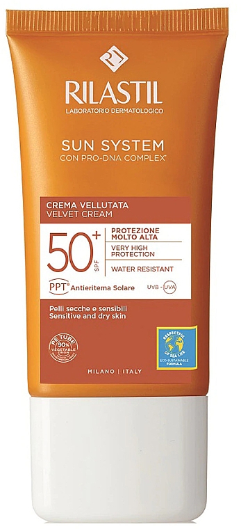 Aksamitny krem przeciwsłoneczny - Rilastil Sun System Velvet Cream SPF50 — Zdjęcie N1