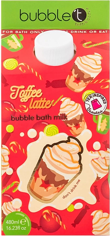 Mleczna pianka do kąpieli Latte - Bubble T Toffee Latte Bubble Bath Milk — Zdjęcie N1