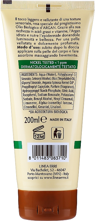Krem z olejem arganowym do ciała - Giardino Dei Sensi Eco Bio Argan Fluid Cream — Zdjęcie N2