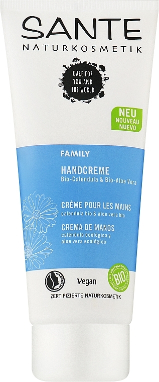 Krem do rąk Nagietek i aloes - Sante Family Calendula & Aloe Vera Hand Cream — Zdjęcie N1