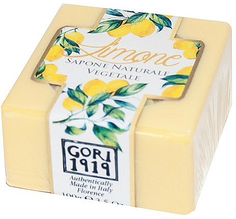 Mydło w kostce Cytryna - Antico Saponificio Gori 1919 Lemon Natural Vegetable Soap — Zdjęcie N1