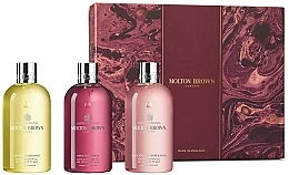 Molton Brown Floral & Spicy Body Care Gift Set - Zestaw (sh/gel/3x300ml) — Zdjęcie N1