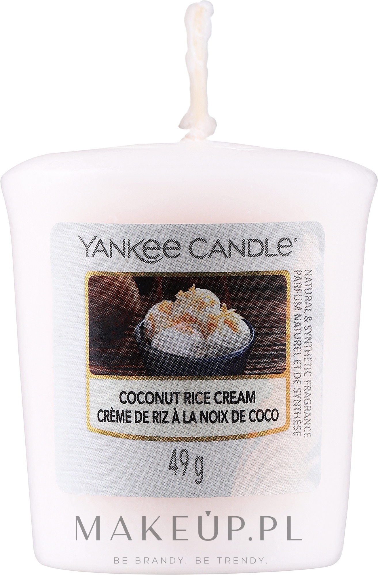 Świeca zapachowa - Yankee Candle Coconut Rice Cream Votive Candle — Zdjęcie 49 g