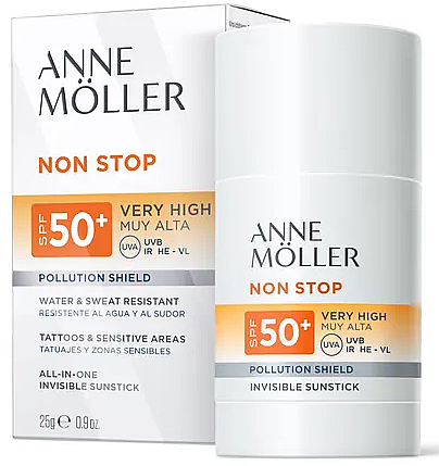 Sztyft przeciwsłoneczny do twarzy - Anne Moller Non Stop Invisible Sunstick Spf50+ — Zdjęcie N2