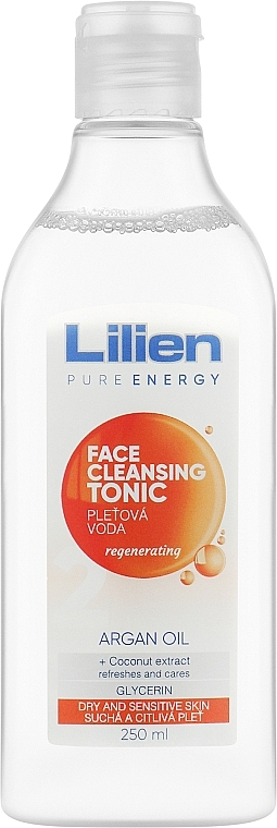 Tonik do oczyszczania twarzy i demakijażu - Lilien Argan Oil Tonic — Zdjęcie N1