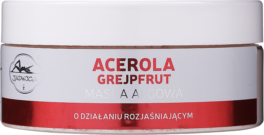 Rozjaśniająca maska algowa do twarzy Acerola i grejpfrut - Jadwiga Acerola And Grapefruit Face Mask — Zdjęcie N1