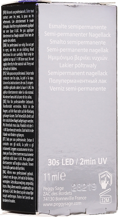 PRZECENA! Żelowy lakier do paznokci - Peggy Sage I-Lak UV/LED * — Zdjęcie N10