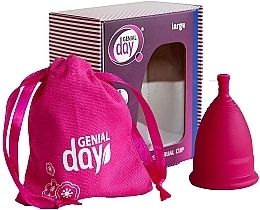PRZECENA! Kubeczek menstruacyjny, rozmiar L - Genial Day Menstrual Cup Large * — Zdjęcie N2