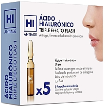 Ampułki do twarzy - Avance Cosmetic Hi Antiage Hyaluronic Acid Ampoules 3 Flash Effects — Zdjęcie N3