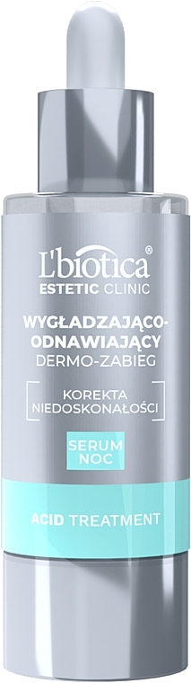 Wygładzająco-odnawiający dermozabieg na noc - L’biotica Estetic Clinic ACID Treatment  — Zdjęcie N1