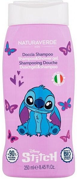 Szampon-żel pod prysznic dla dzieci Stitch - Naturaverde Kids Disney Shampoo & Gel — Zdjęcie N1