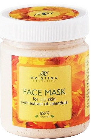 Maseczka do twarzy z ekstraktem nagietka - Hristina Cosmetics Calendula Extract Face Mask — Zdjęcie N1
