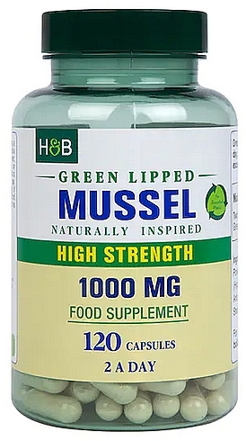 Suplement diety „Green Lipped Mussel”, 1000mg - Holland & Barrett Green Lipped Mussel — Zdjęcie N1