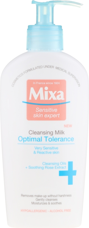 Mleczko oczyszczające przywracające skórze komfort - Mixa Sensitive Skin Expert Cleansing Milk Optimal Tolerance — Zdjęcie N1