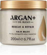 Kup Maska do włosów suchych, zniszczonych i farbowanych - Argan+ Rescue & Repair Hair Mask Moroccan Argan Oil