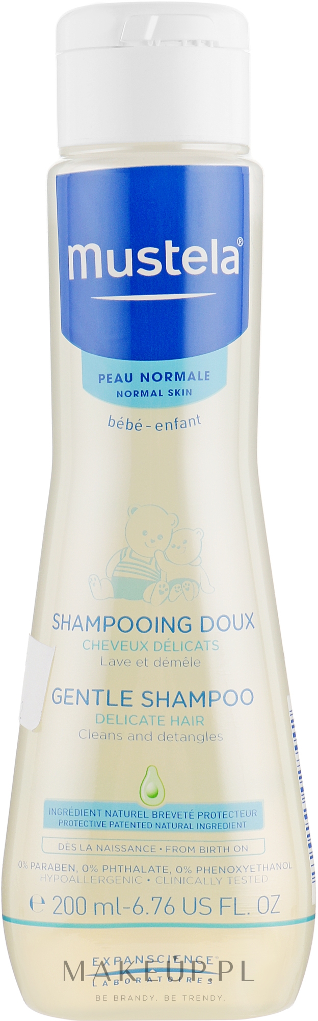 Delikatny szampon z rumiankiem dla niemowląt i dzieci - Mustela Bebe Baby Shampoo — Zdjęcie 200 ml