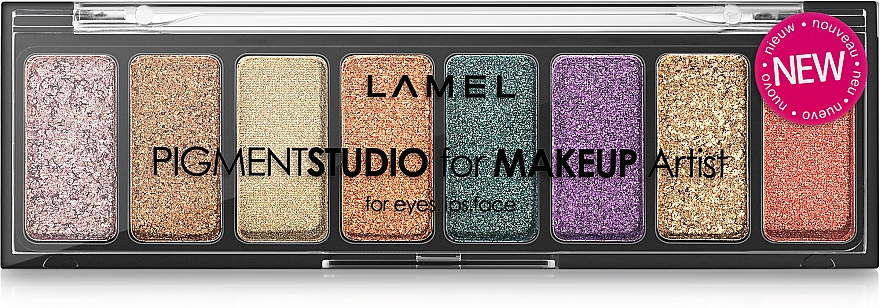 Paleta pigmentów do powiek - LAMEL Make Up Pigment Studio For Makeup Artist — Zdjęcie N2