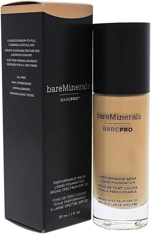 PRZECENA! Podkład do twarzy w płynie - Bare Minerals BarePro Performance Wear Liquid Foundation SPF 20 * — Zdjęcie N3
