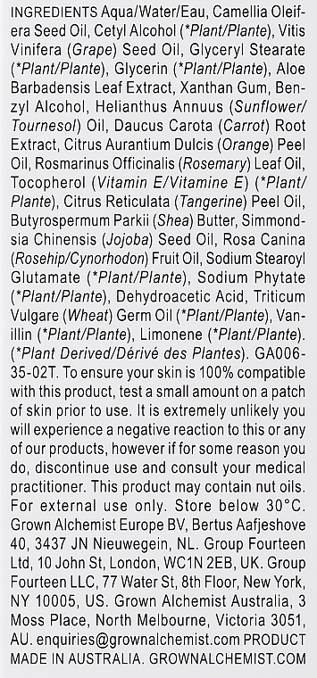 PREZENT! Perfumowany krem do ciała - Grown Alchemist Body Cream Mandarin & Rosemary Leaf — Zdjęcie N3