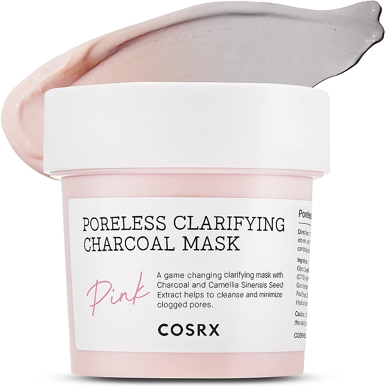 Oczyszczająca maseczka z węglem drzewnym - Cosrx Poreless Clarifying Charcoal Mask Pink — Zdjęcie N3