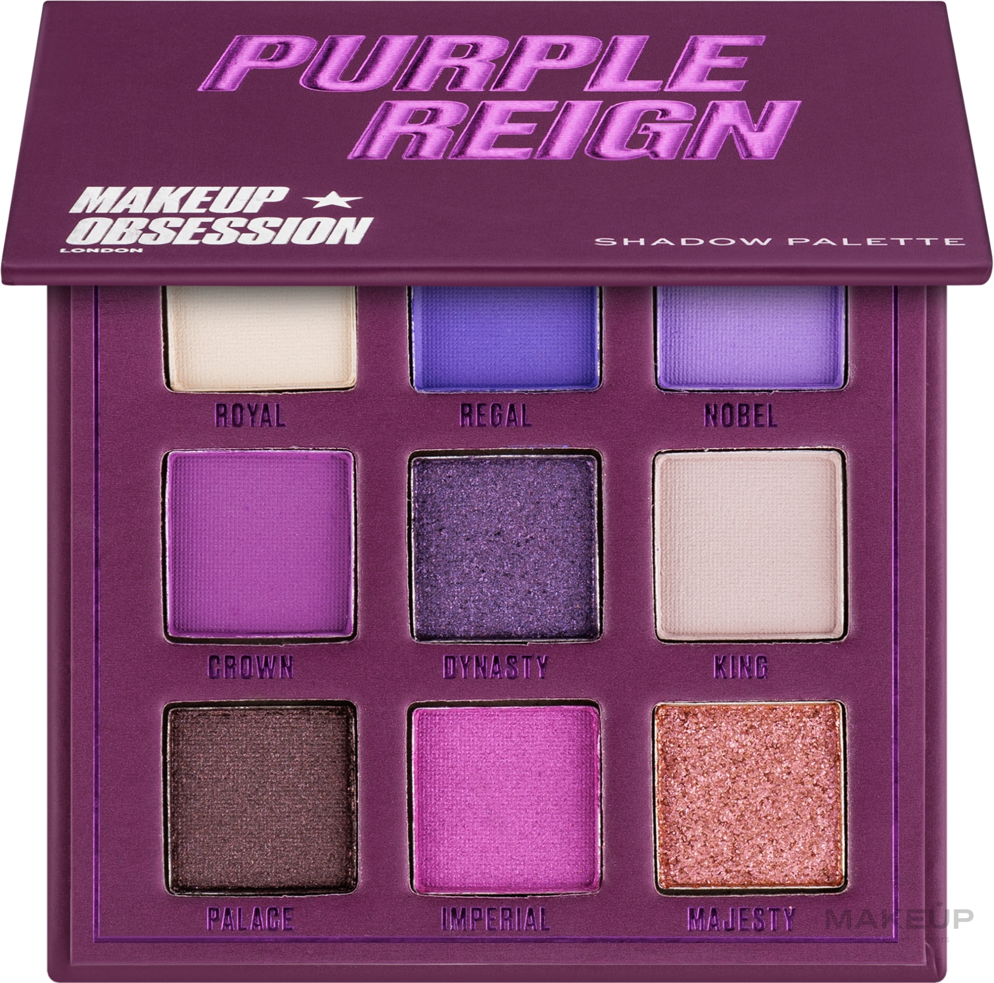 Paleta cieni do powiek - Makeup Obsession Purple Reign Eyeshadow Palette — Zdjęcie 3.4 g