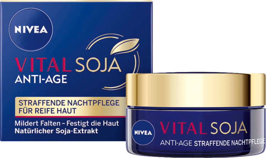 Krem do twarzy na noc - NIVEA Visage Vital Soja Anti-Age — Zdjęcie N1