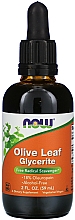 Kup Ekstrakt gliceryny z liści oliwnych - Now Foods Olive Leaf Glycerite