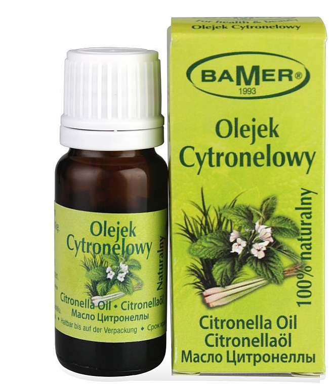 100% naturalny olejek cytronelowy - Bamer Citronella Oil — Zdjęcie N1