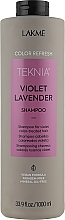 Szampon odświeżający kolor włosów w odcieniach fioletu - Lakmé Teknia Violet Lavender Shampoo — Zdjęcie N3