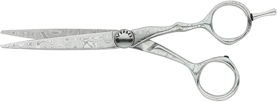 PRZECENA! Nożyczki fryzjerskie proste, 9012 - Tondeo Mythos Damask Offset 6" Hair Styling Scissors * — Zdjęcie N1